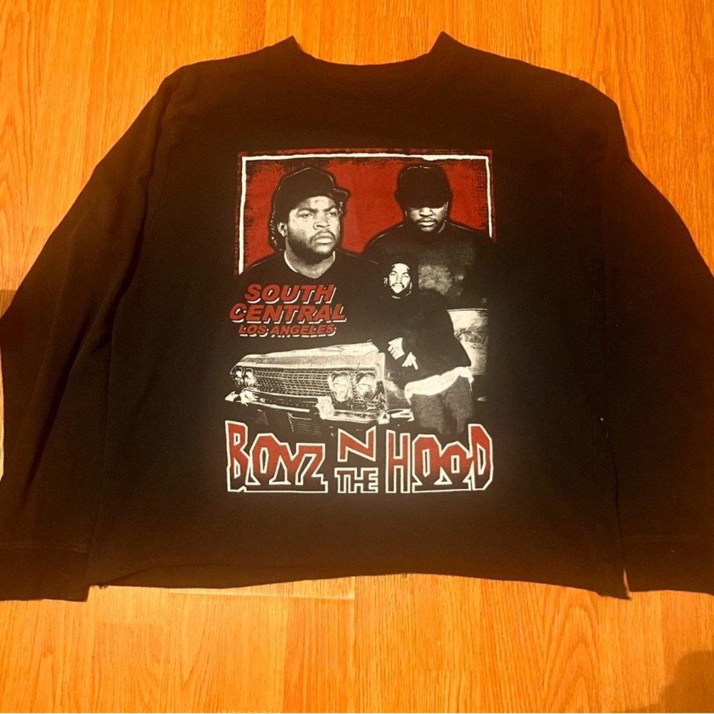 Black Boyz N The Hood *Custom Cropped* Sweatshirt